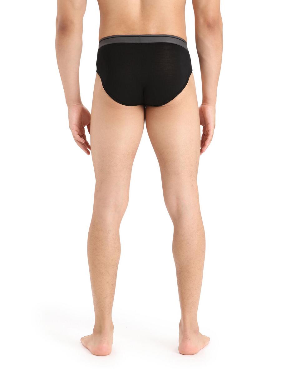 Icebreaker Merino Anatomica Briefs Miesten Alusvaatteet Mustat | FI 1299JPQJ